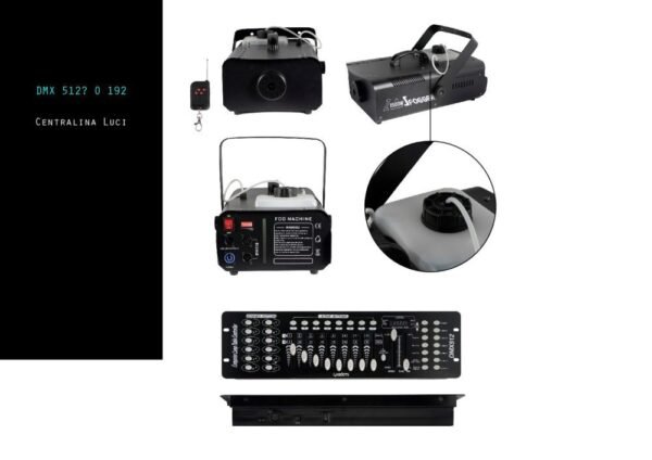 Macchina del Fumo 1500W DMX WISDOM - immagine 5