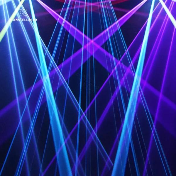 SHEHDS Nuovo Arrivo 6W RGB Animation Laser Light per Matrimoni, DJ, Club, Teatro e Palcoscenico - immagine 4