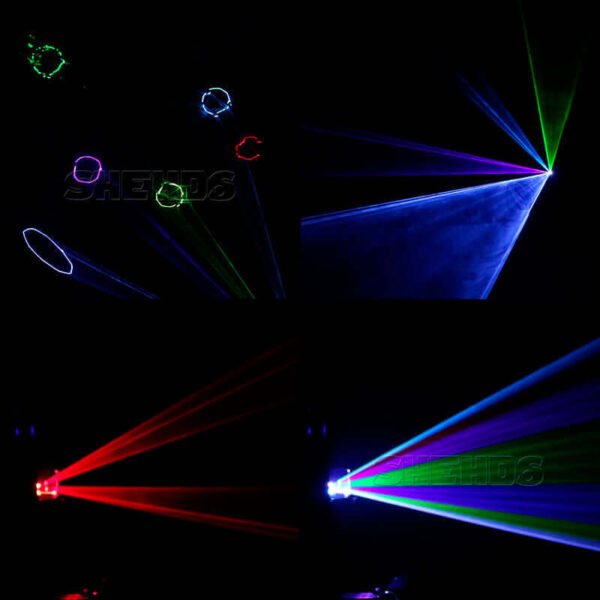 SHEHDS Laser Scanner RGB 3000mW 3D Effect - Proiettore Laser Professionale - Image 3
