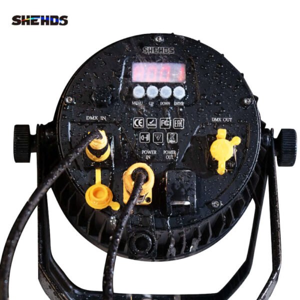 SHEHDS Par LED 18x18W RGBWA+UV IP65 Impermeabile - Outdoor Stage Lighting - immagine 2