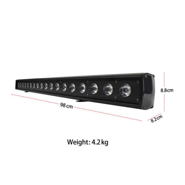 SHEHDS LED Wall Wash 18x18W RGBWA+UV 6in1 - Barra LED Professionale DMX - immagine 3