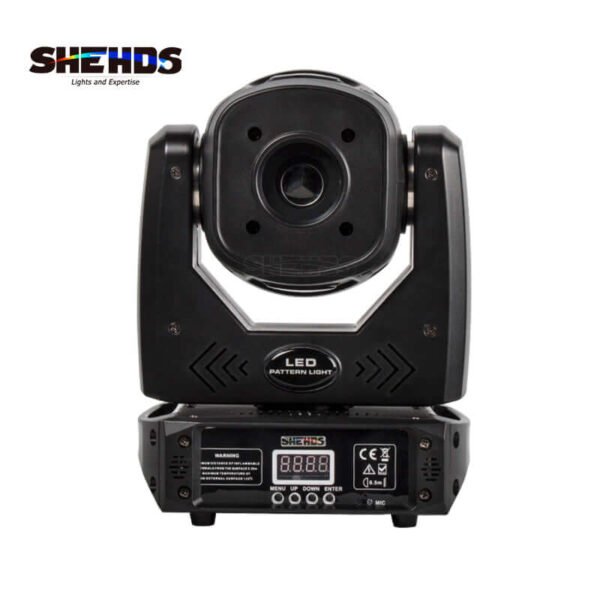 SHEHDS Testa Mobile LED 80W con 3 Prismi Rotativi - Spot Moving Head Compatta