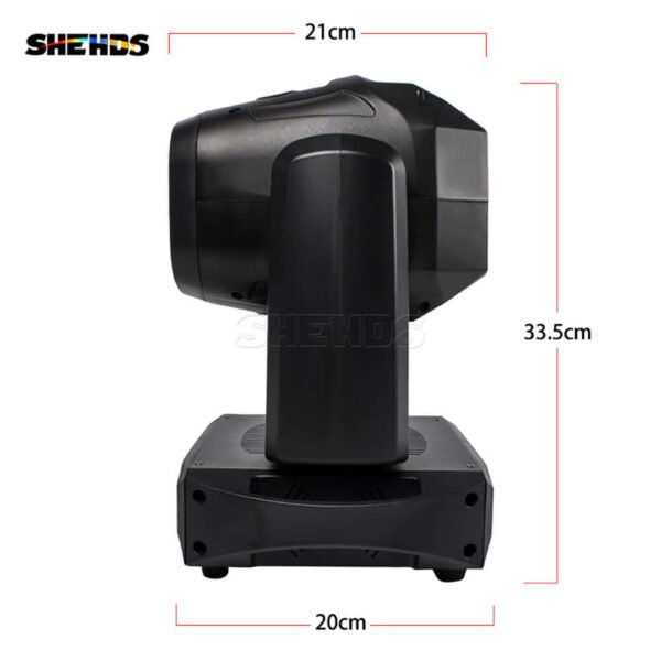 SHEHDS Spotlight LED 100W con 6 Prismi e Display LCD - Testa Mobile Gobo DMX - immagine 3