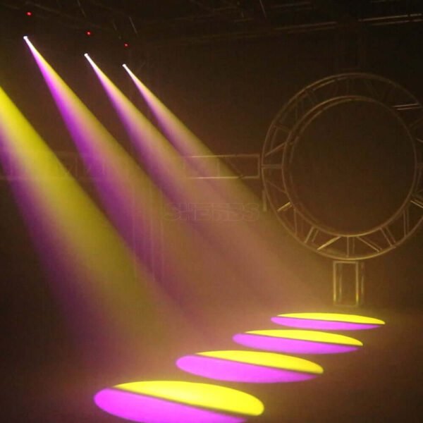 SHEHDS Testa Mobile LED 80W con 3 Prismi Rotativi - Spot Moving Head Compatta - immagine 5