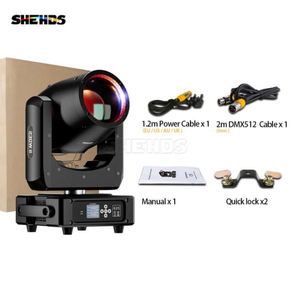 SHEHDS Mini Beam 230W 7R Button Version - Testa Mobile Super Beam Professionale - immagine 4