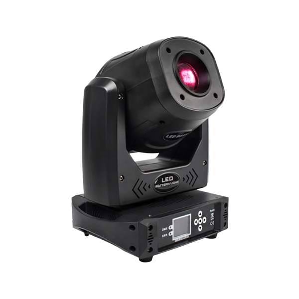 SHEHDS Spotlight LED 100W con 6 Prismi e Display LCD - Testa Mobile Gobo DMX