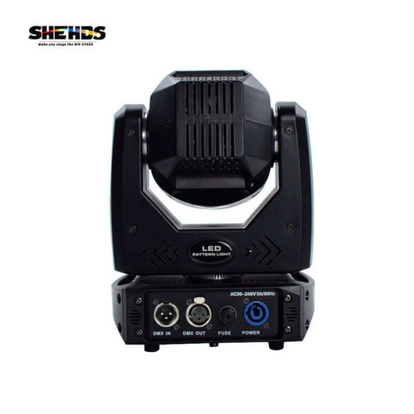SHEHDS Testa Mobile LED 80W con 3 Prismi Rotativi - Spot Moving Head Compatta - immagine 2